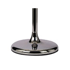 IL30062/GY Olivia Table Lamp Grey Shade 3 Light E14 Polished Chrome/Crystal
