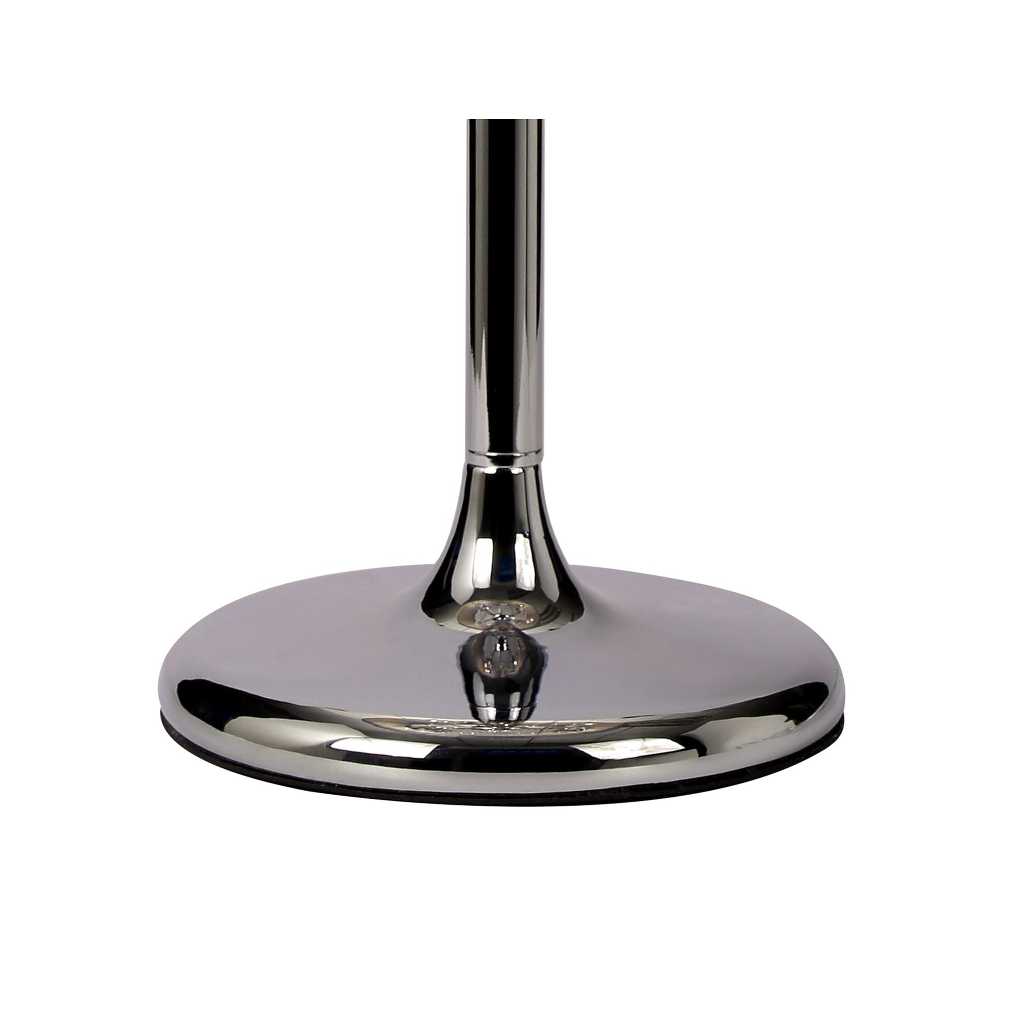 IL30062/GY Olivia Table Lamp Grey Shade 3 Light E14 Polished Chrome/Crystal