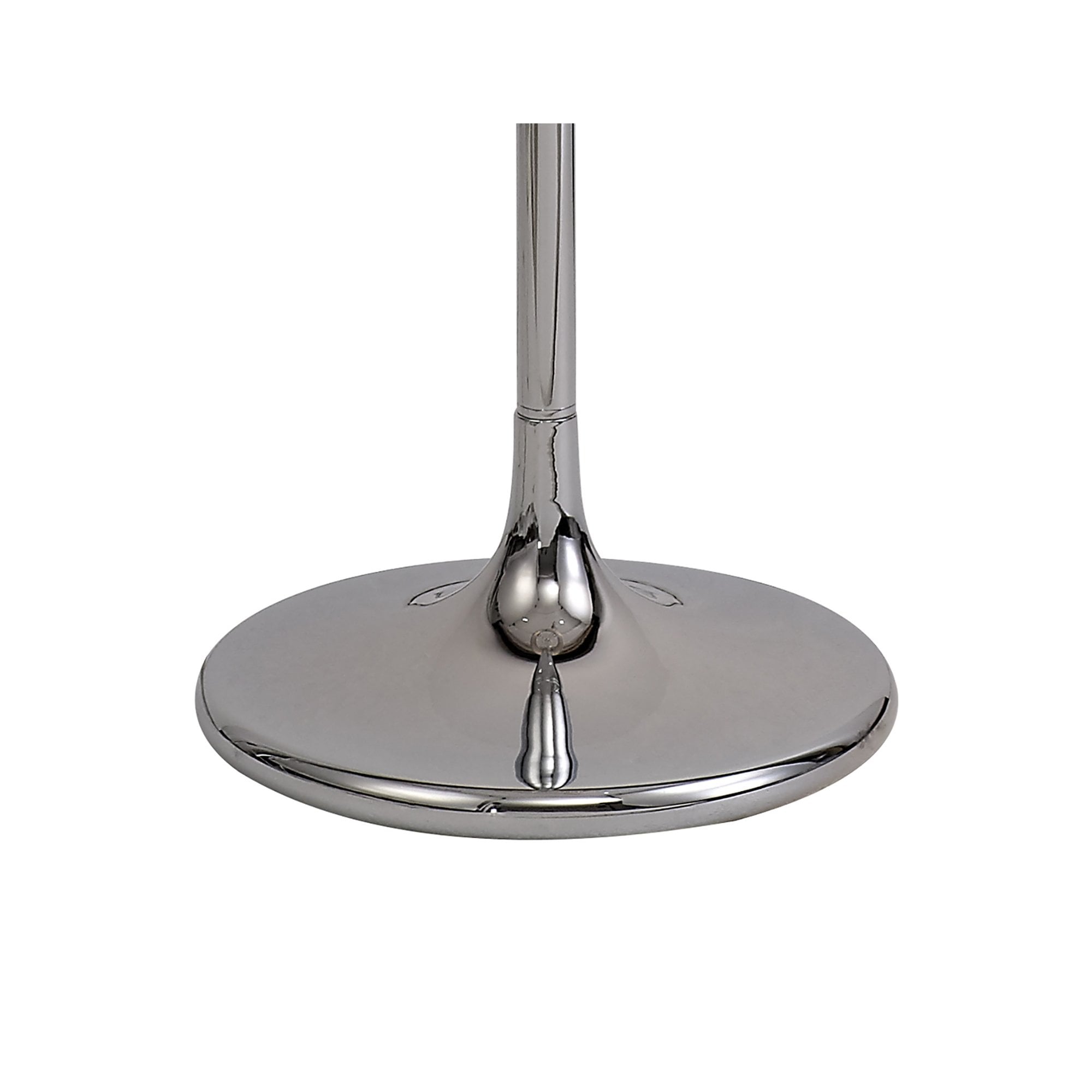 IL30063/GY Olivia Floor Lamp Grey Shade 3 Light E14 Polished Chrome/Crystal