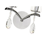 IL32792 Rhea Wall Lamp Switched 2 Light E14 Polished Chrome/Crystal Clear Glass