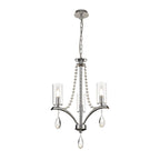 IL32793 Rhea Pendant 3 Light E14 Polished Chrome/Crystal Clear Glass