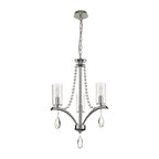 IL32793 Rhea Pendant 3 Light E14 Polished Chrome/Crystal Clear Glass