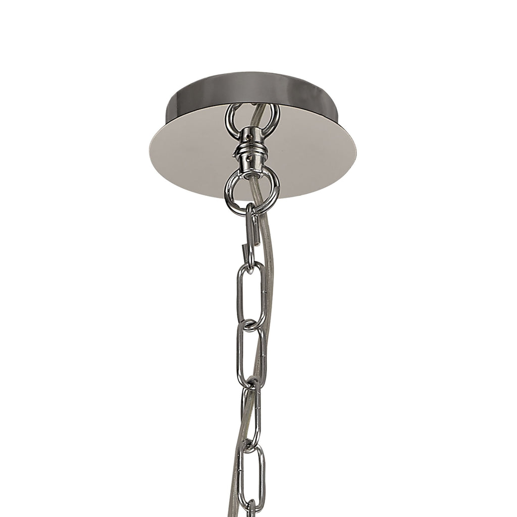 IL32793 Rhea Pendant 3 Light E14 Polished Chrome/Crystal Clear Glass