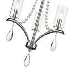 IL32793 Rhea Pendant 3 Light E14 Polished Chrome/Crystal Clear Glass