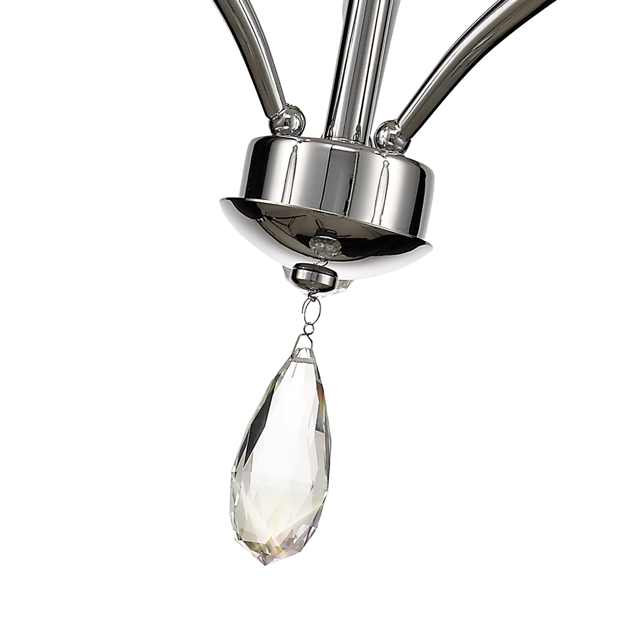 IL32793 Rhea Pendant 3 Light E14 Polished Chrome/Crystal Clear Glass