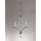 IL32793 Rhea Pendant 3 Light E14 Polished Chrome/Crystal Clear Glass