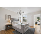 IL32795 Rhea Pendant 5 Light E14 Polished Chrome/Crystal Clear Glass