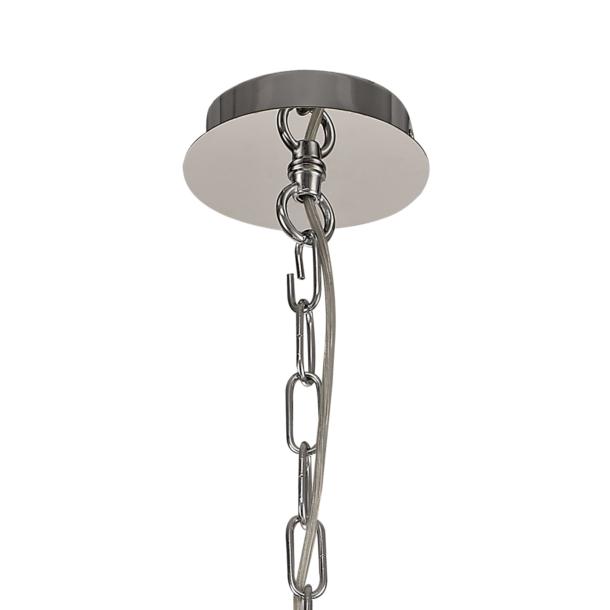 IL32795 Rhea Pendant 5 Light E14 Polished Chrome/Crystal Clear Glass