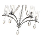 IL32795 Rhea Pendant 5 Light E14 Polished Chrome/Crystal Clear Glass