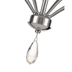 IL32795 Rhea Pendant 5 Light E14 Polished Chrome/Crystal Clear Glass