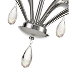 IL32798 Rhea Pendant 8 Light E14 Polished Chrome/Crystal Clear Glass