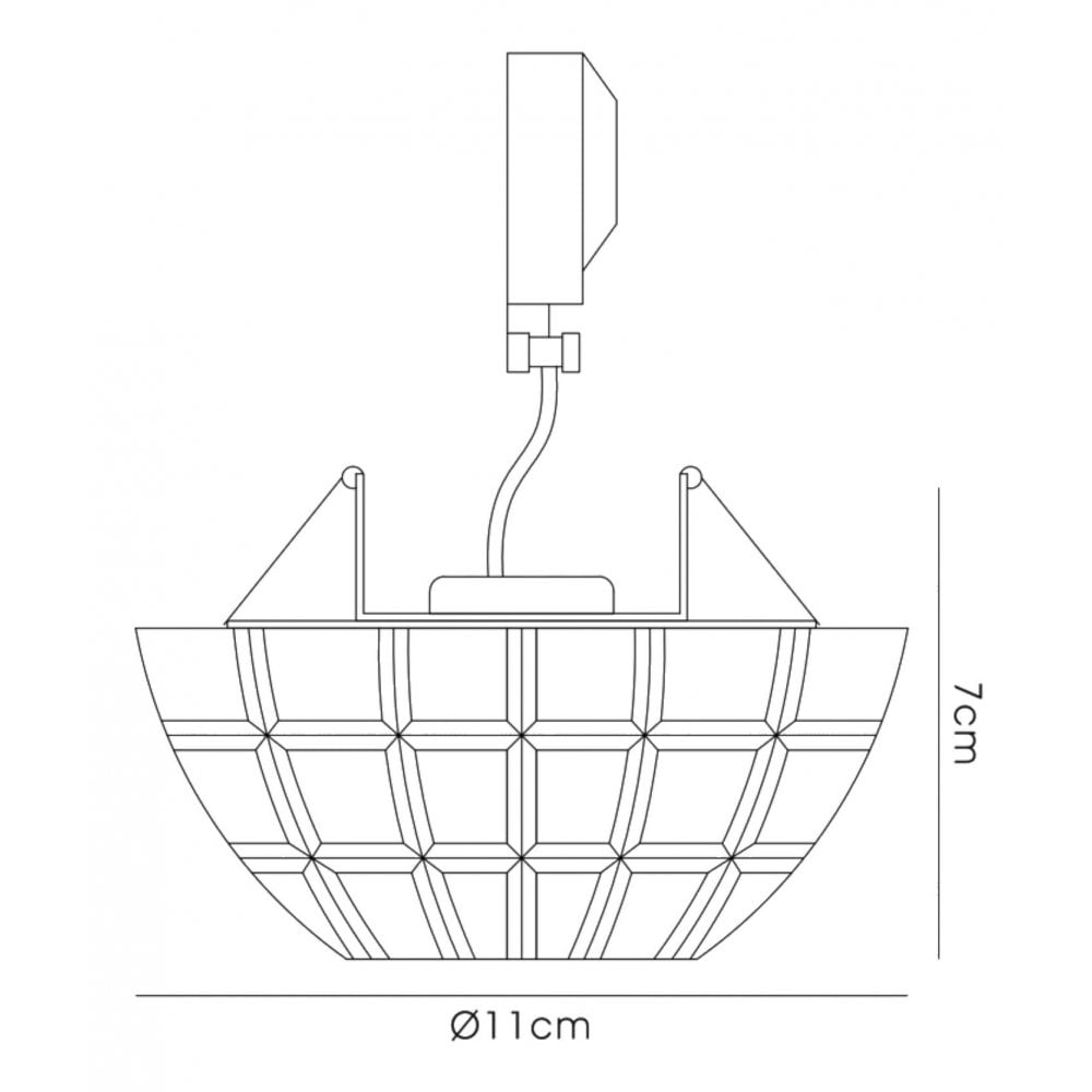 IL31840CH Ria G9 Dome Downlight 1 Light Polished Chrome/Crystal Cut Out: 60mm