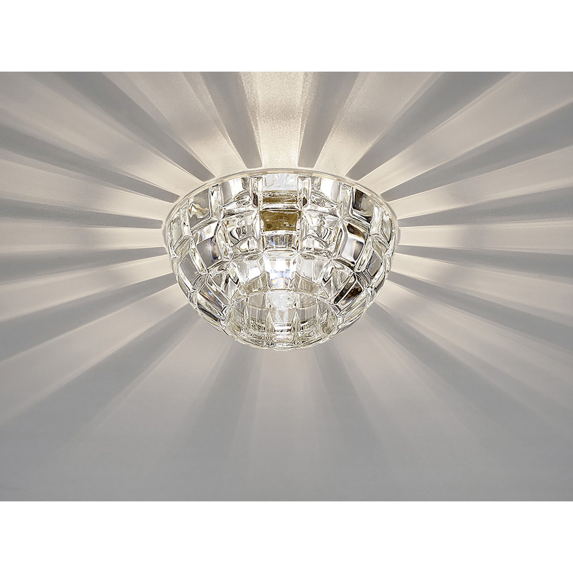 IL31840CH Ria G9 Dome Downlight 1 Light Polished Chrome/Crystal Cut Out: 60mm