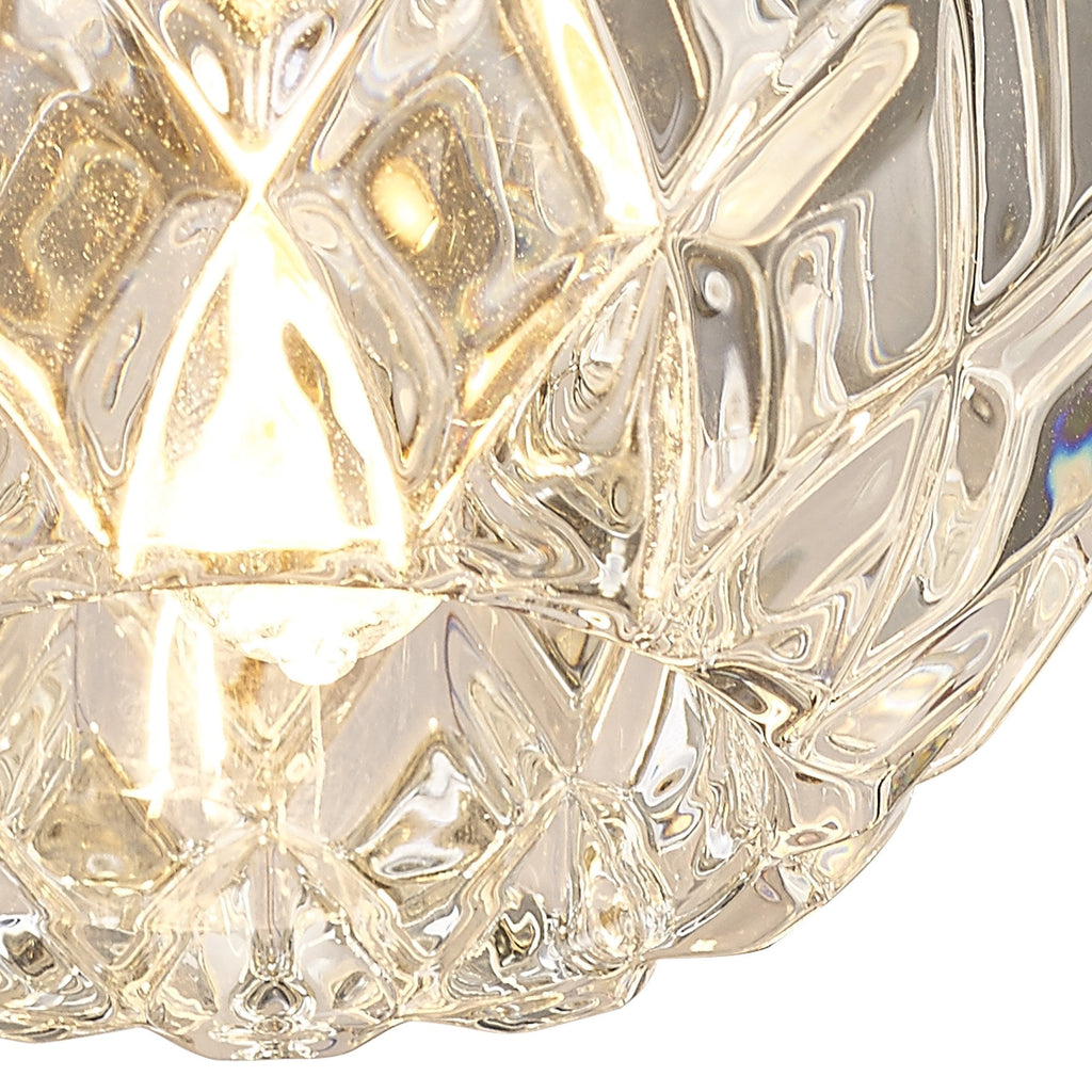 IL31840CH Ria G9 Dome Downlight 1 Light Polished Chrome/Crystal Cut Out: 60mm