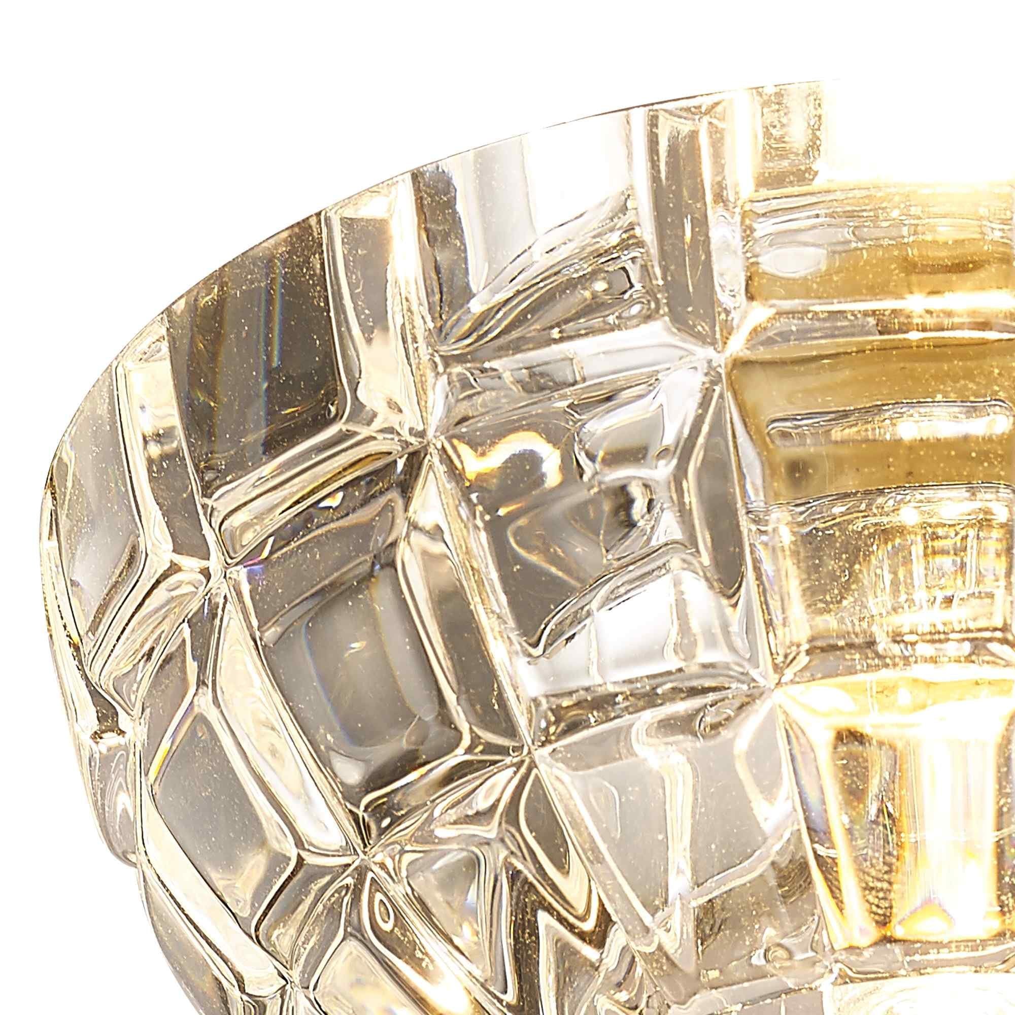 IL31843CH Ria G9 Diamond Faceted Round Downlight 1 Light Polished Chrome/Crystal Cut Out: 60mm