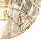 IL31843CH Ria G9 Diamond Faceted Round Downlight 1 Light Polished Chrome/Crystal Cut Out: 60mm