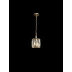 IL31823 Vivienne Pendant 1 Light E14 French Gold/Crystal