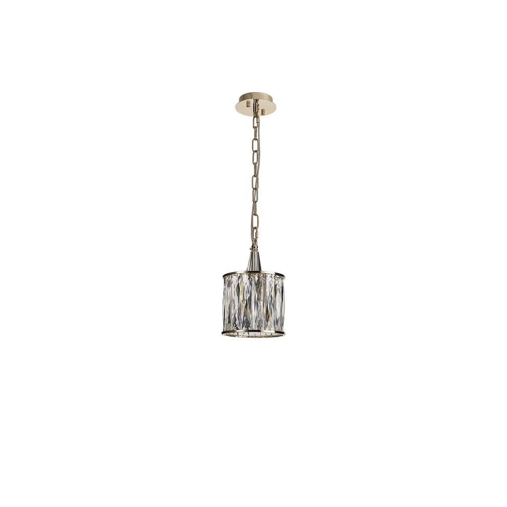 IL31823 Vivienne Pendant 1 Light E14 French Gold/Crystal