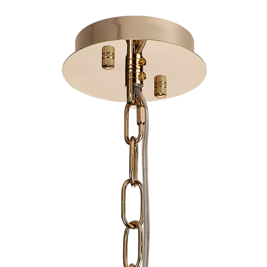 IL31823 Vivienne Pendant 1 Light E14 French Gold/Crystal
