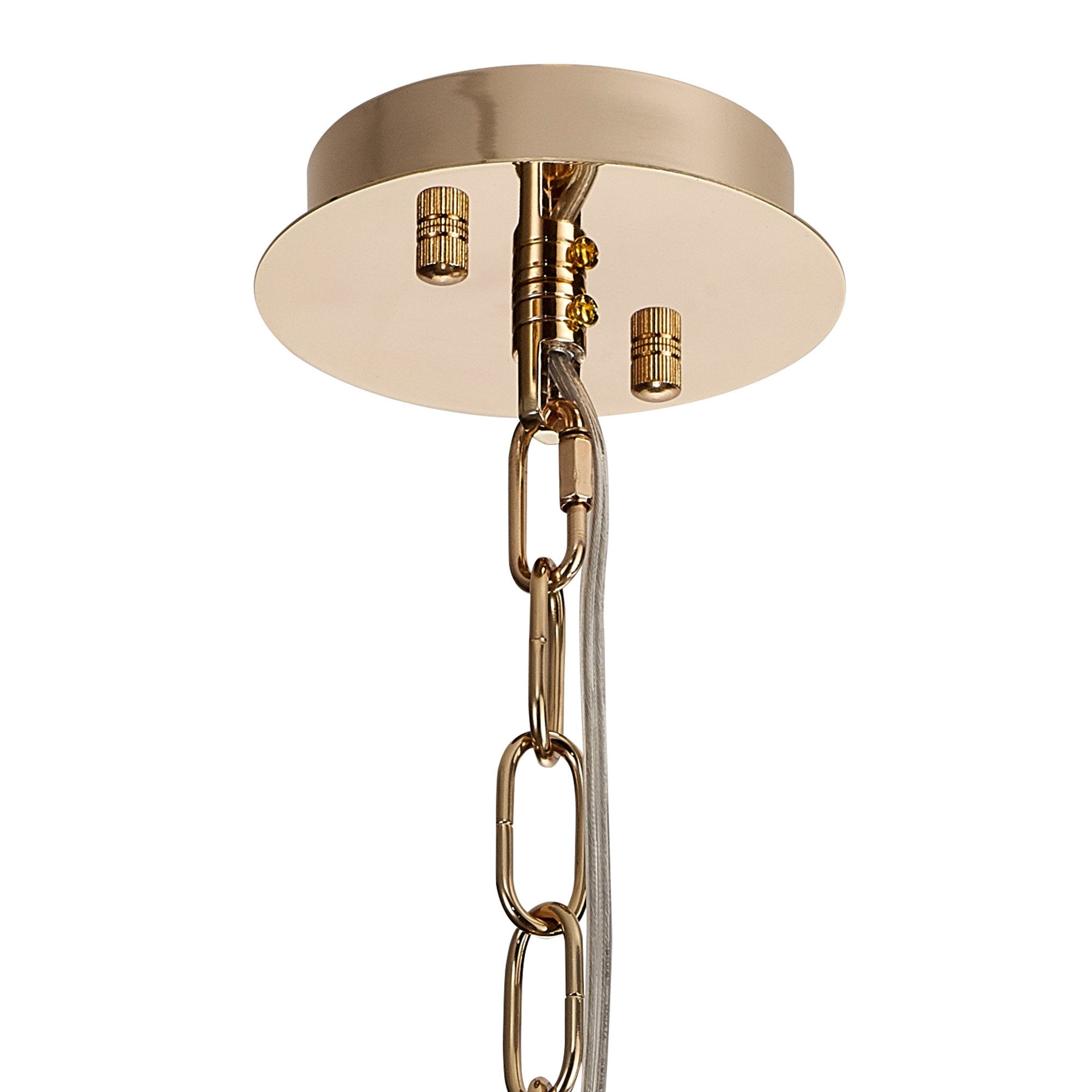 IL31823 Vivienne Pendant 1 Light E14 French Gold/Crystal