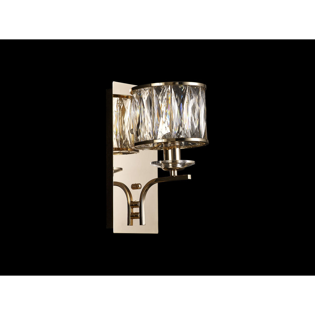 IL31827 Vivienne Wall Lamp 1 Light E14 French Gold/Crystal