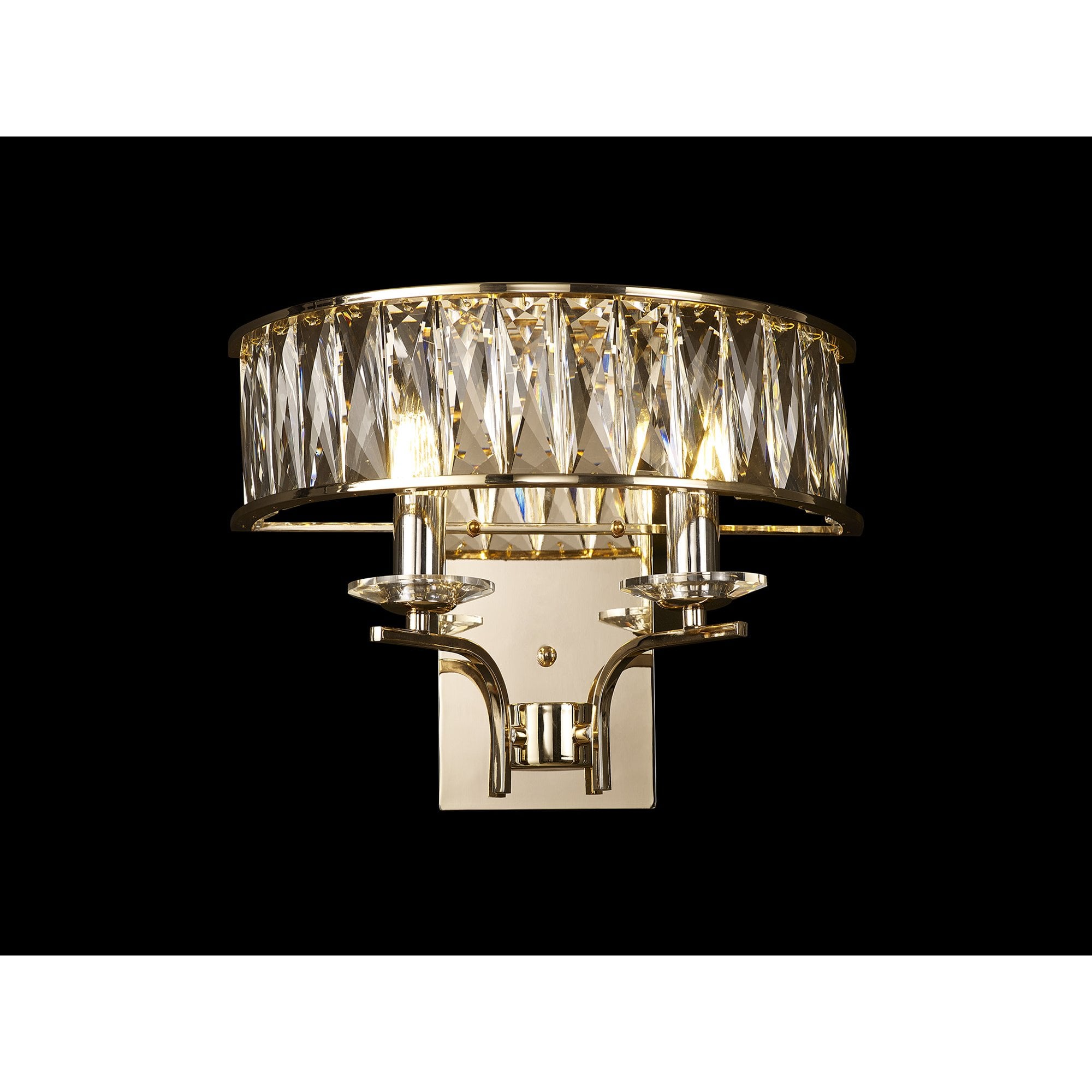IL31828 Vivienne Wall Lamp 2 Light E14 French Gold/Crystal