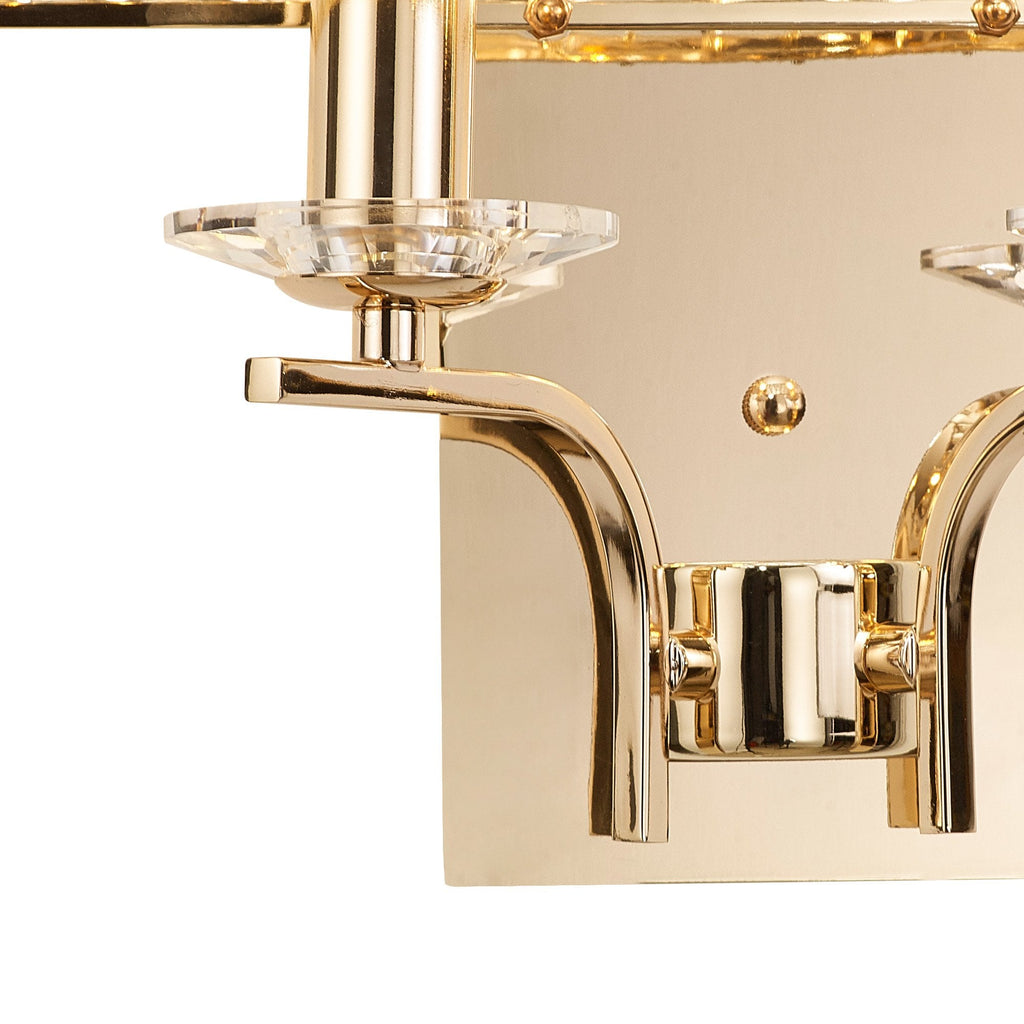 IL31828 Vivienne Wall Lamp 2 Light E14 French Gold/Crystal