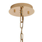 IL31824 Vivienne Pendant/Semi Ceiling 4 Light E14 French Gold/Crystal