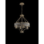 IL31824 Vivienne Pendant/Semi Ceiling 4 Light E14 French Gold/Crystal