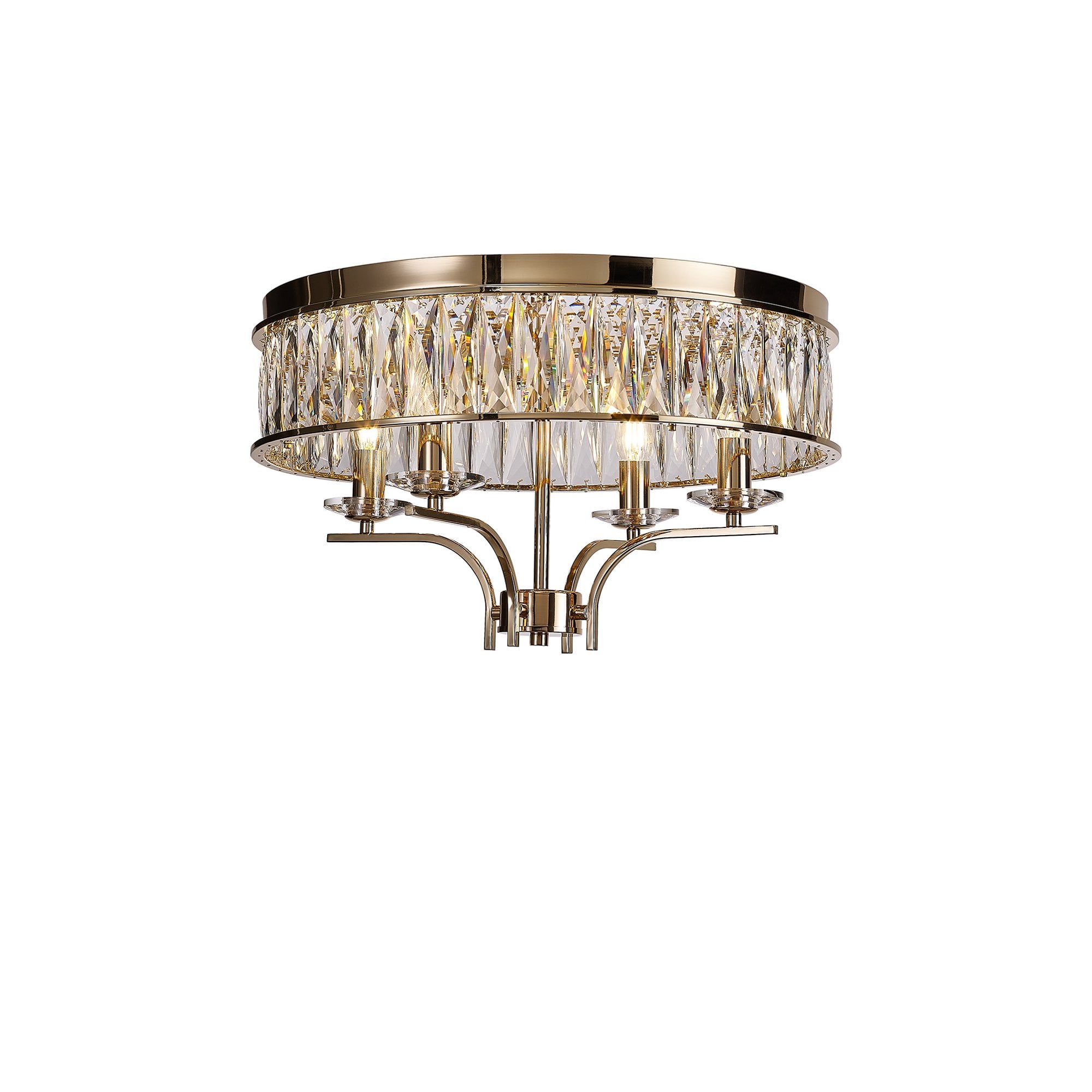 IL31832 Vivienne Ceiling 4 Light E14 French Gold/Crystal