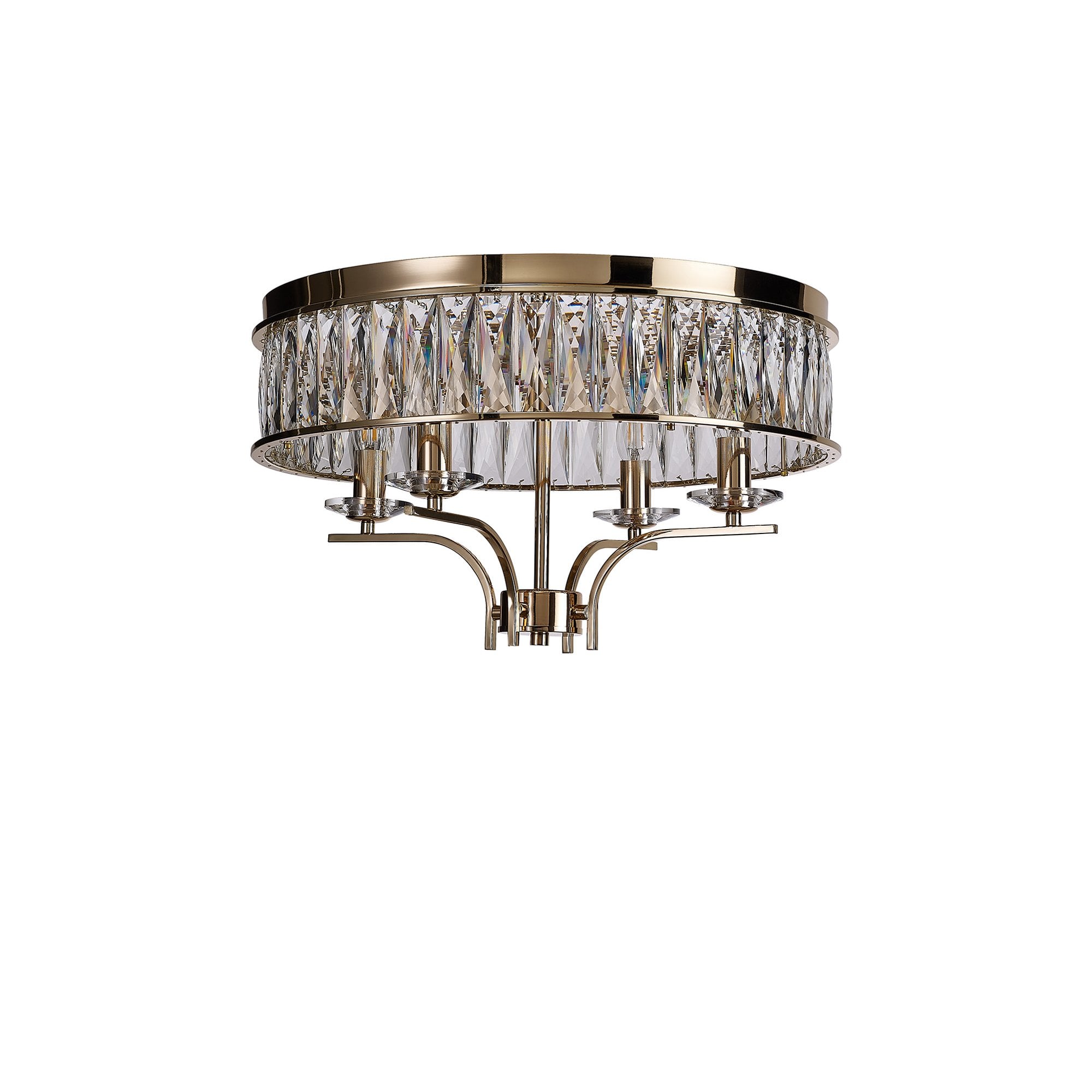 IL31832 Vivienne Ceiling 4 Light E14 French Gold/Crystal