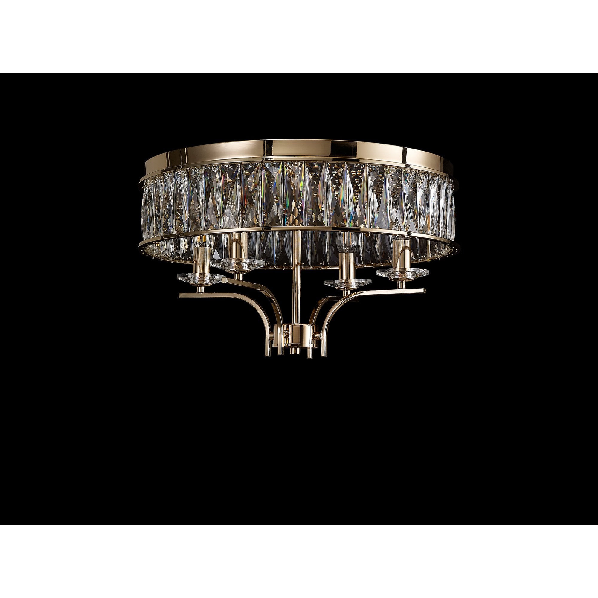 IL31832 Vivienne Ceiling 4 Light E14 French Gold/Crystal