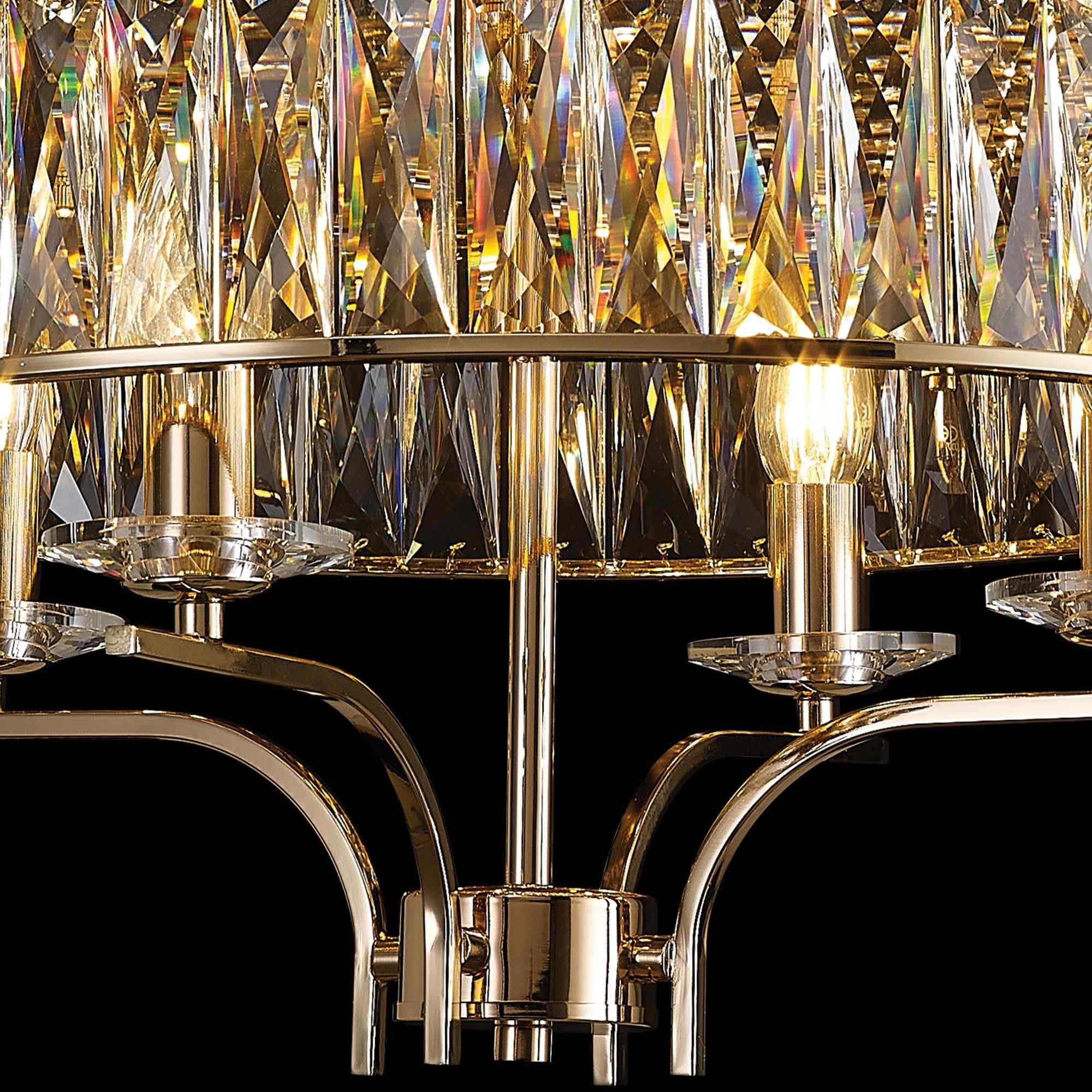 IL31832 Vivienne Ceiling 4 Light E14 French Gold/Crystal