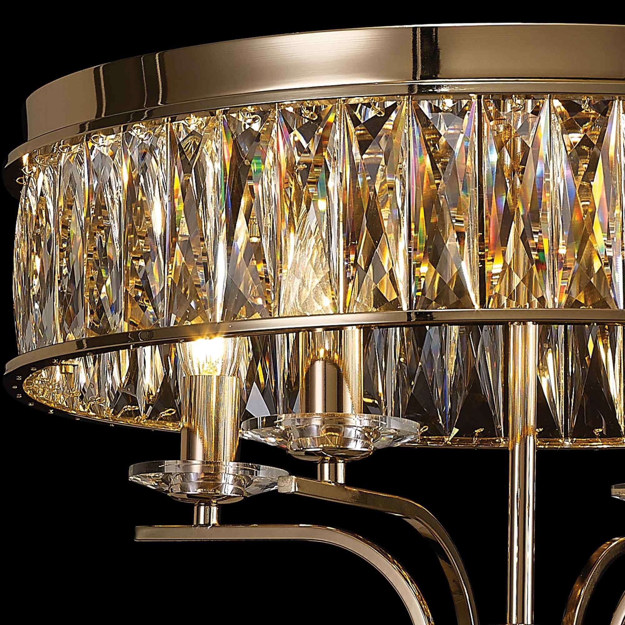 IL31832 Vivienne Ceiling 4 Light E14 French Gold/Crystal