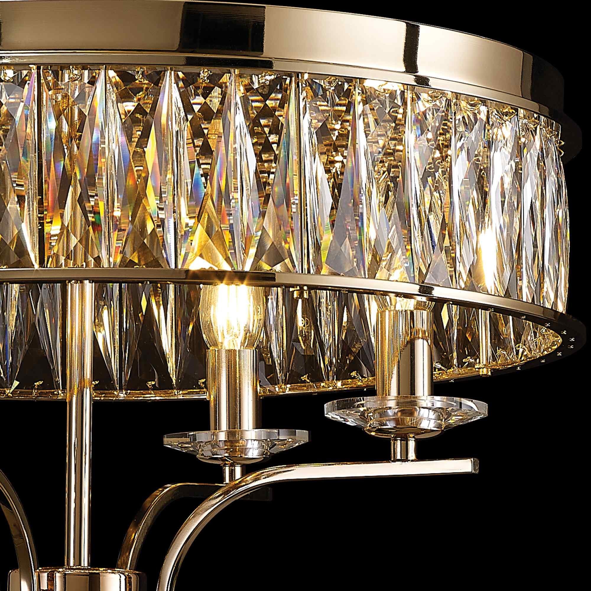 IL31832 Vivienne Ceiling 4 Light E14 French Gold/Crystal