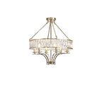IL31825 Vivienne Pendant/Semi Ceiling 6 Light E14 French Gold/Crystal