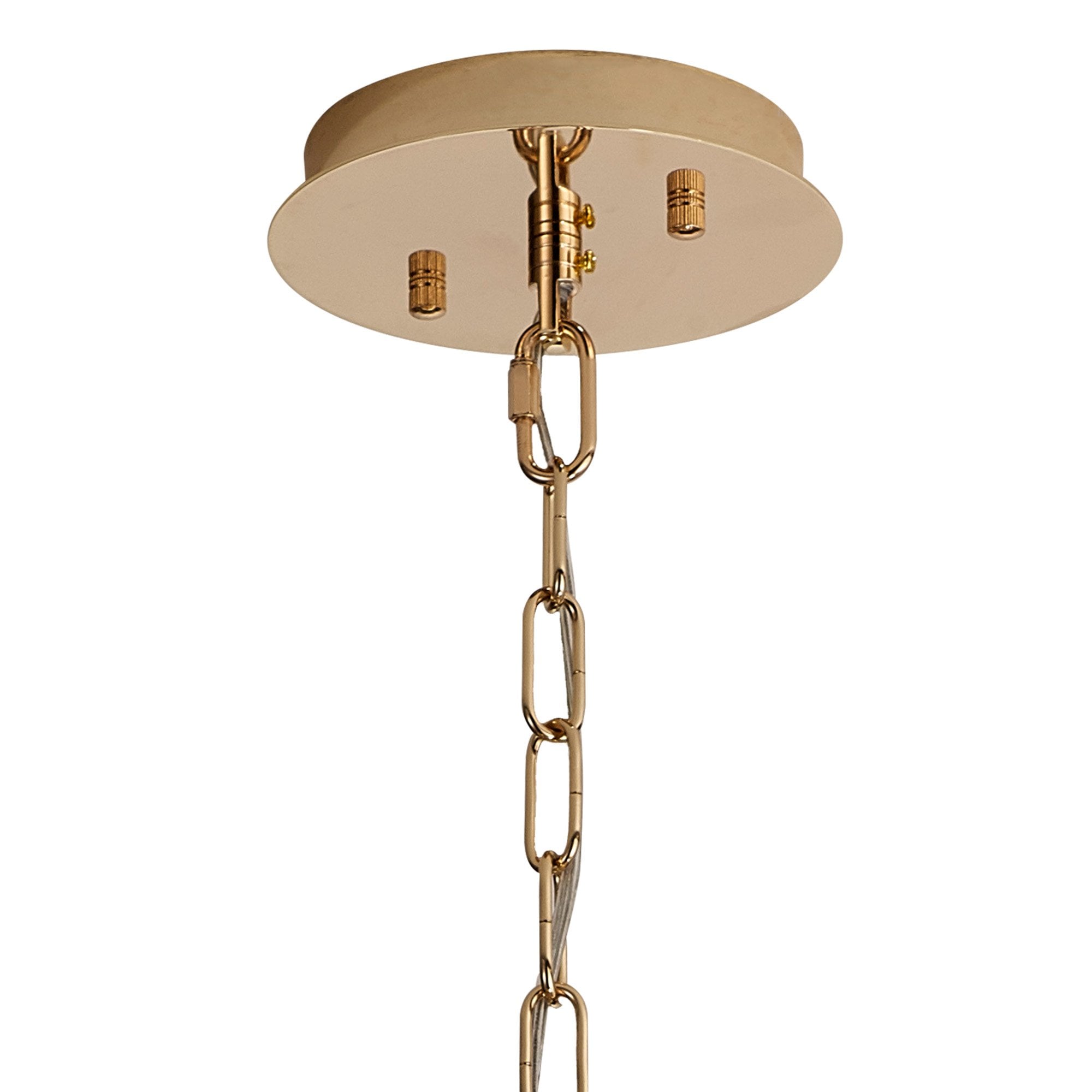 IL31825 Vivienne Pendant/Semi Ceiling 6 Light E14 French Gold/Crystal