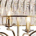 IL31825 Vivienne Pendant/Semi Ceiling 6 Light E14 French Gold/Crystal