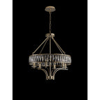 IL31825 Vivienne Pendant/Semi Ceiling 6 Light E14 French Gold/Crystal