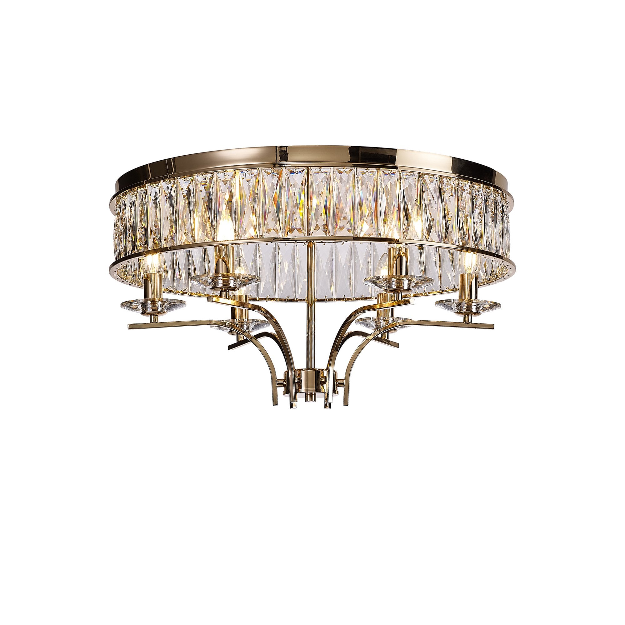 IL31833 Vivienne Ceiling 6 Light E14 French Gold/Crystal