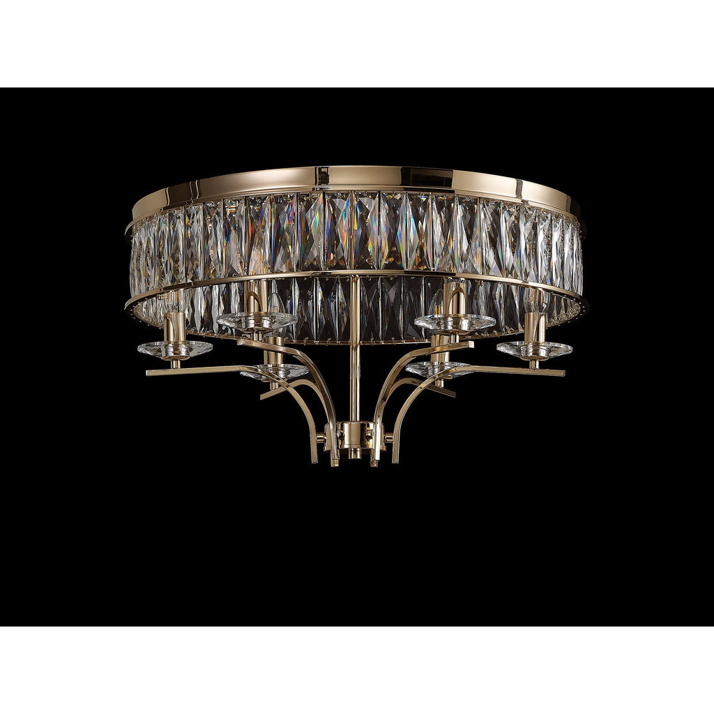 IL31833 Vivienne Ceiling 6 Light E14 French Gold/Crystal