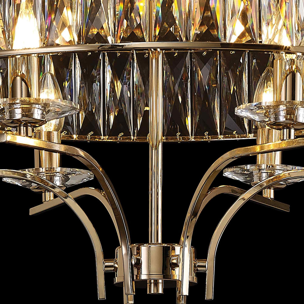 IL31833 Vivienne Ceiling 6 Light E14 French Gold/Crystal