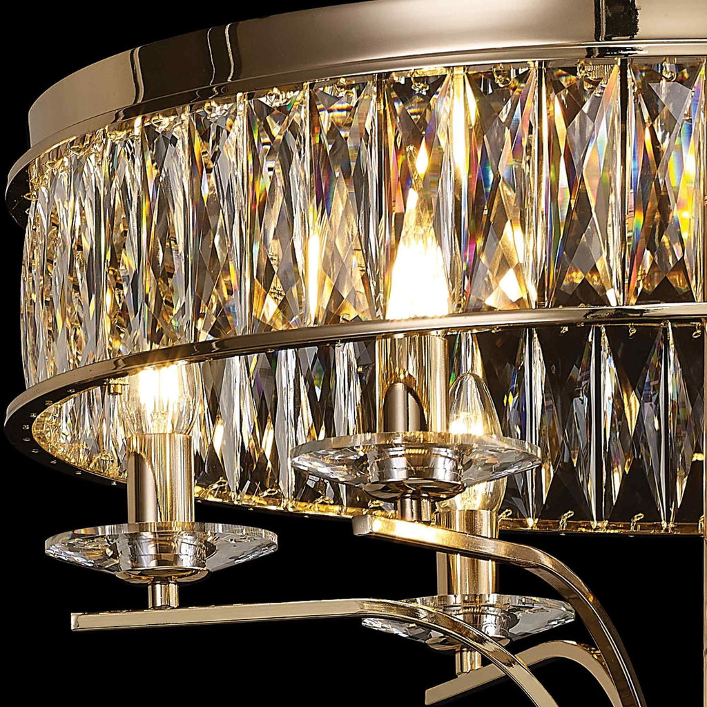 IL31833 Vivienne Ceiling 6 Light E14 French Gold/Crystal