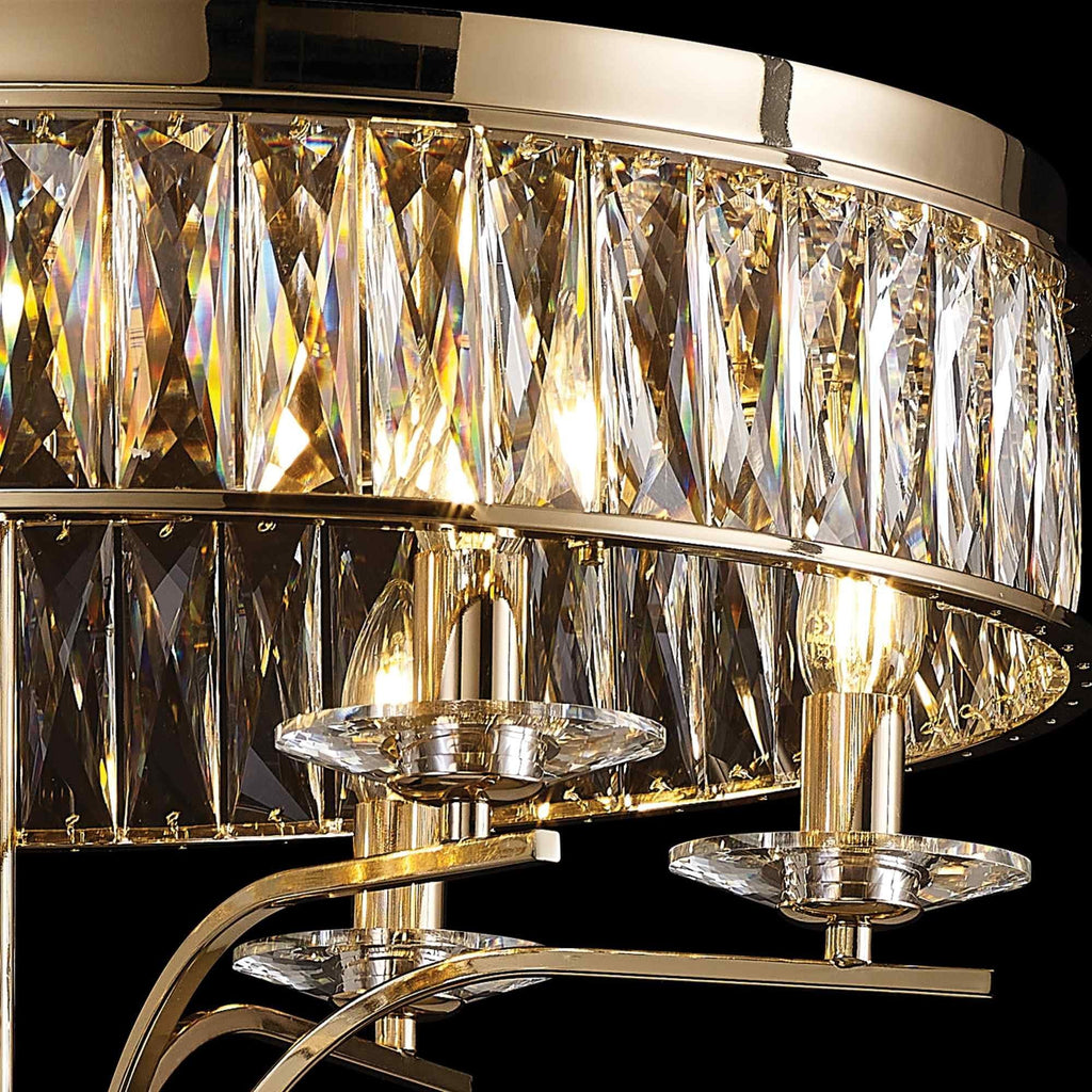 IL31833 Vivienne Ceiling 6 Light E14 French Gold/Crystal