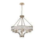 IL31826 Vivienne Pendant/Semi Ceiling 8 Light E14 French Gold/Crystal
