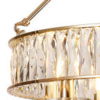 IL31826 Vivienne Pendant/Semi Ceiling 8 Light E14 French Gold/Crystal