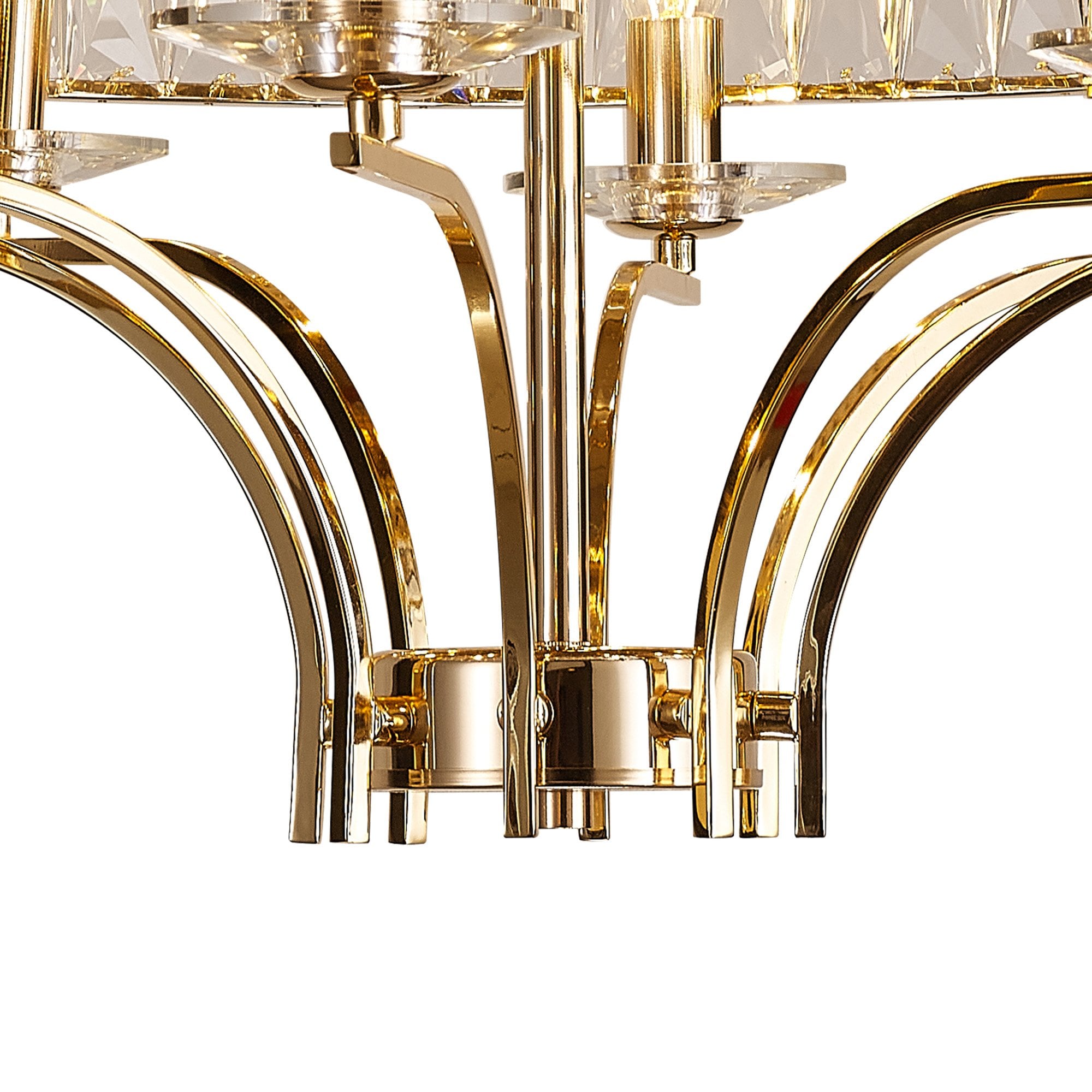 IL31834 Vivienne Ceiling 8 Light E14 French Gold/Crystal