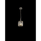 IL31817 Vivienne Pendant 1 Light E14 Polished Nickel/Crystal