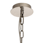 IL31817 Vivienne Pendant 1 Light E14 Polished Nickel/Crystal