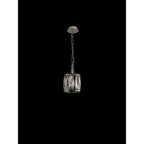 IL31817 Vivienne Pendant 1 Light E14 Polished Nickel/Crystal
